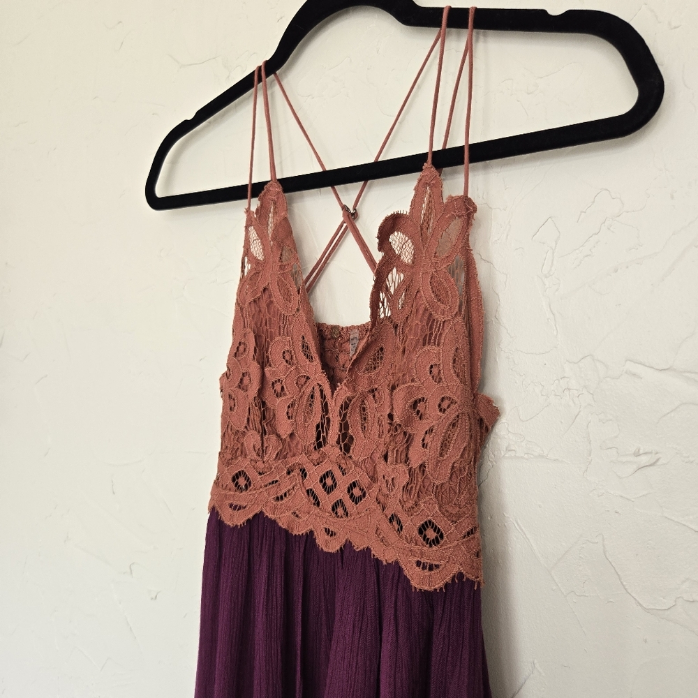 Free People Pink Purple Adella Slip Dress - Picture 6 of 11